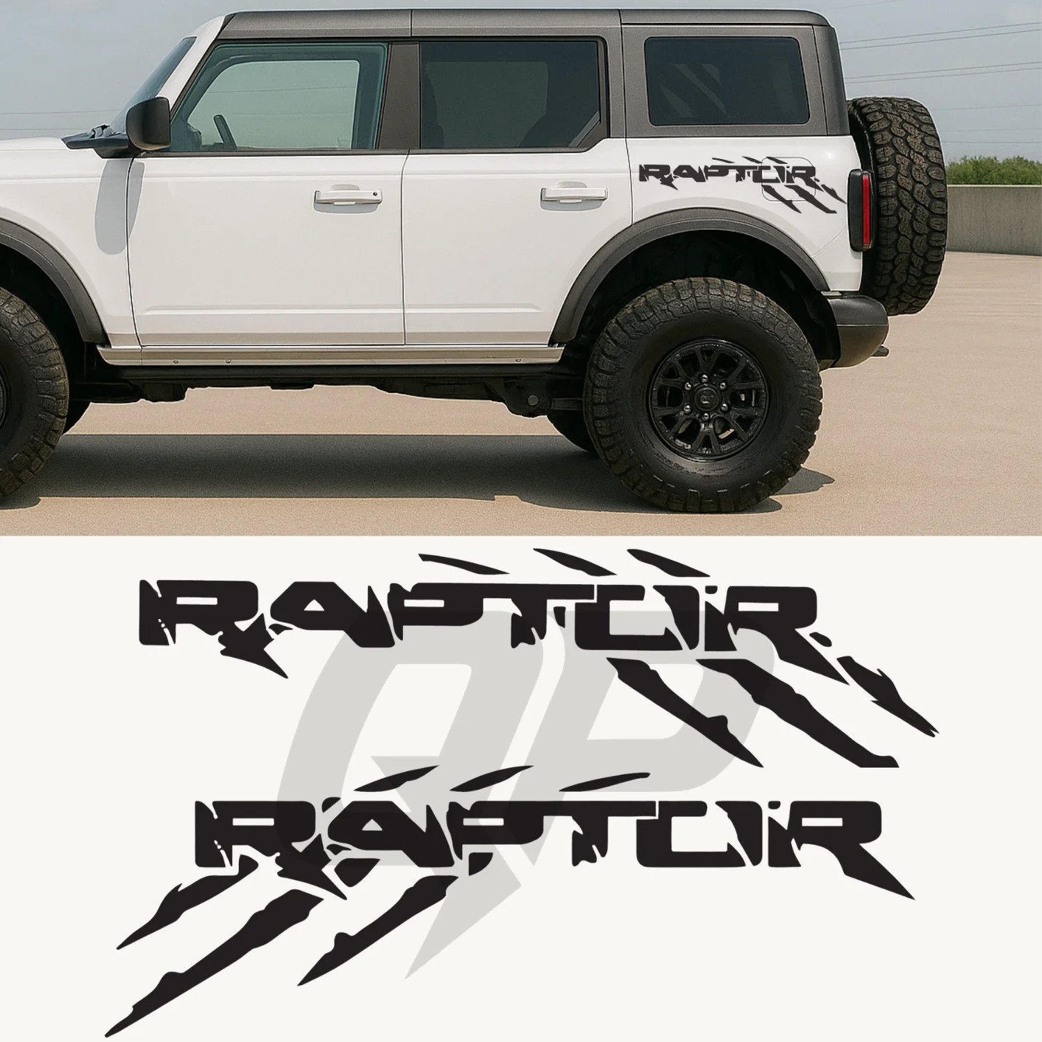 Compatible With Ford Bronco Raptor Fender Decal Set