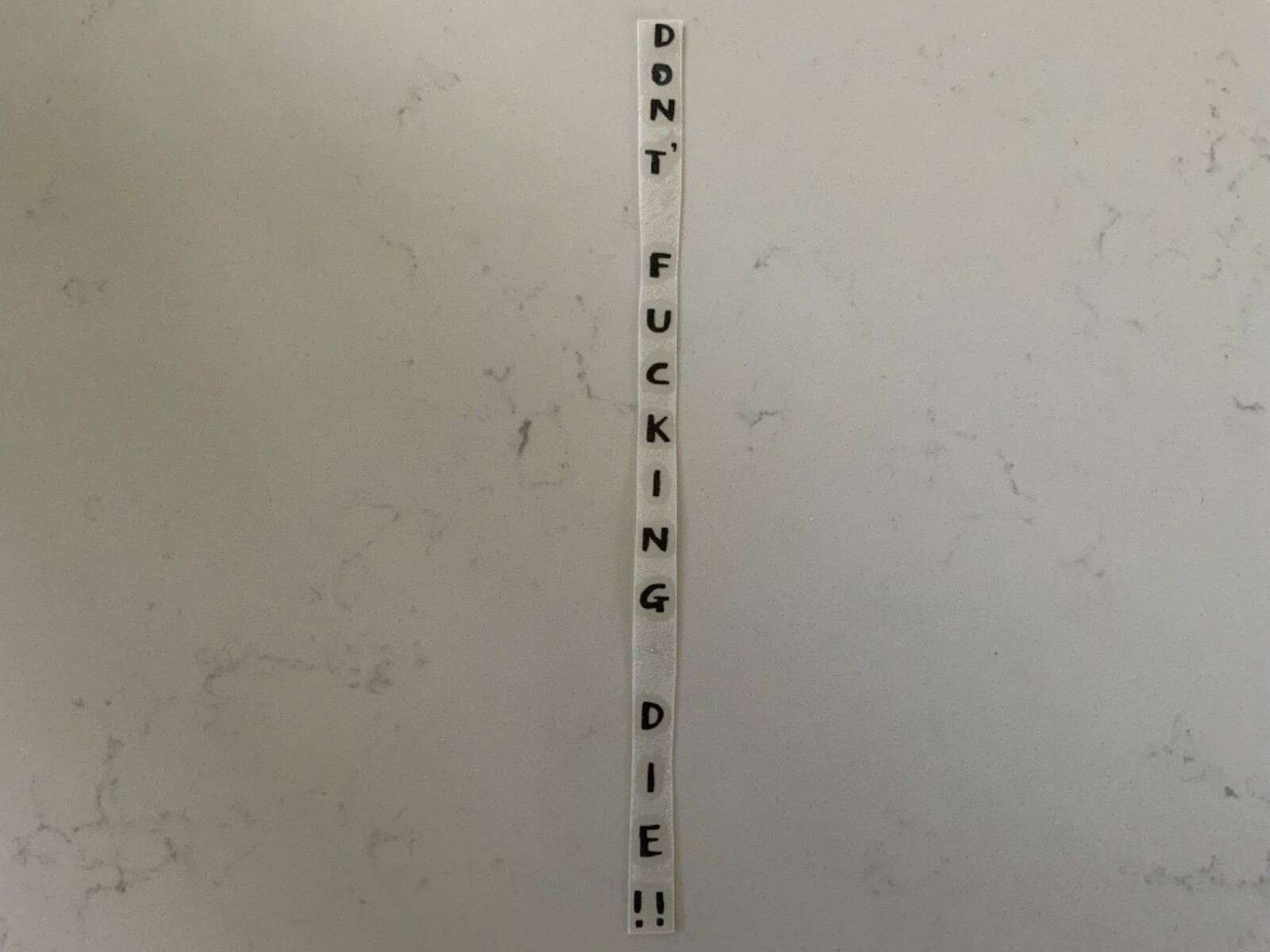 Motorcycle Handlebar Don’t F***ing Die Decal. Many Colors Available.