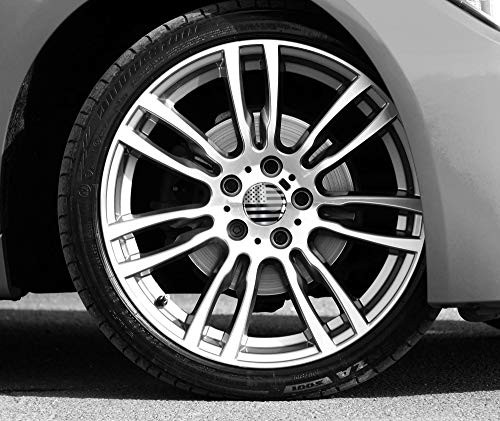 4 x 50mm 3D Domed Car Wheel Centre Center Rims Stickers Decals for Caps