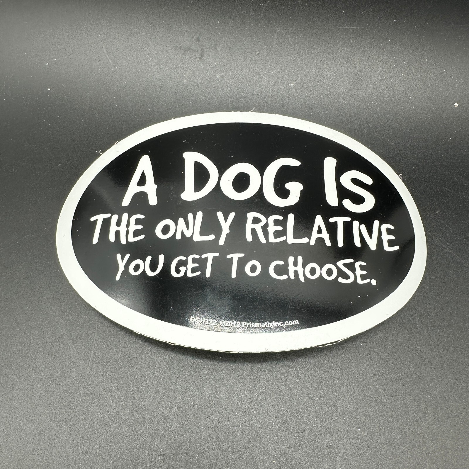 Life's better with a Dog Magnet Decal Oval Made in the USA Prismatix Pick Breed