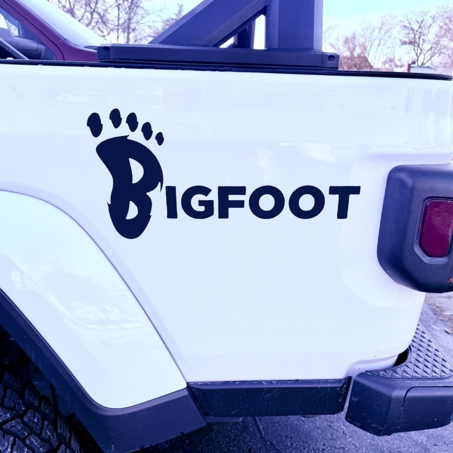 bigfoot decal vinyl decal for cars trucks laptop most smooth surfaces