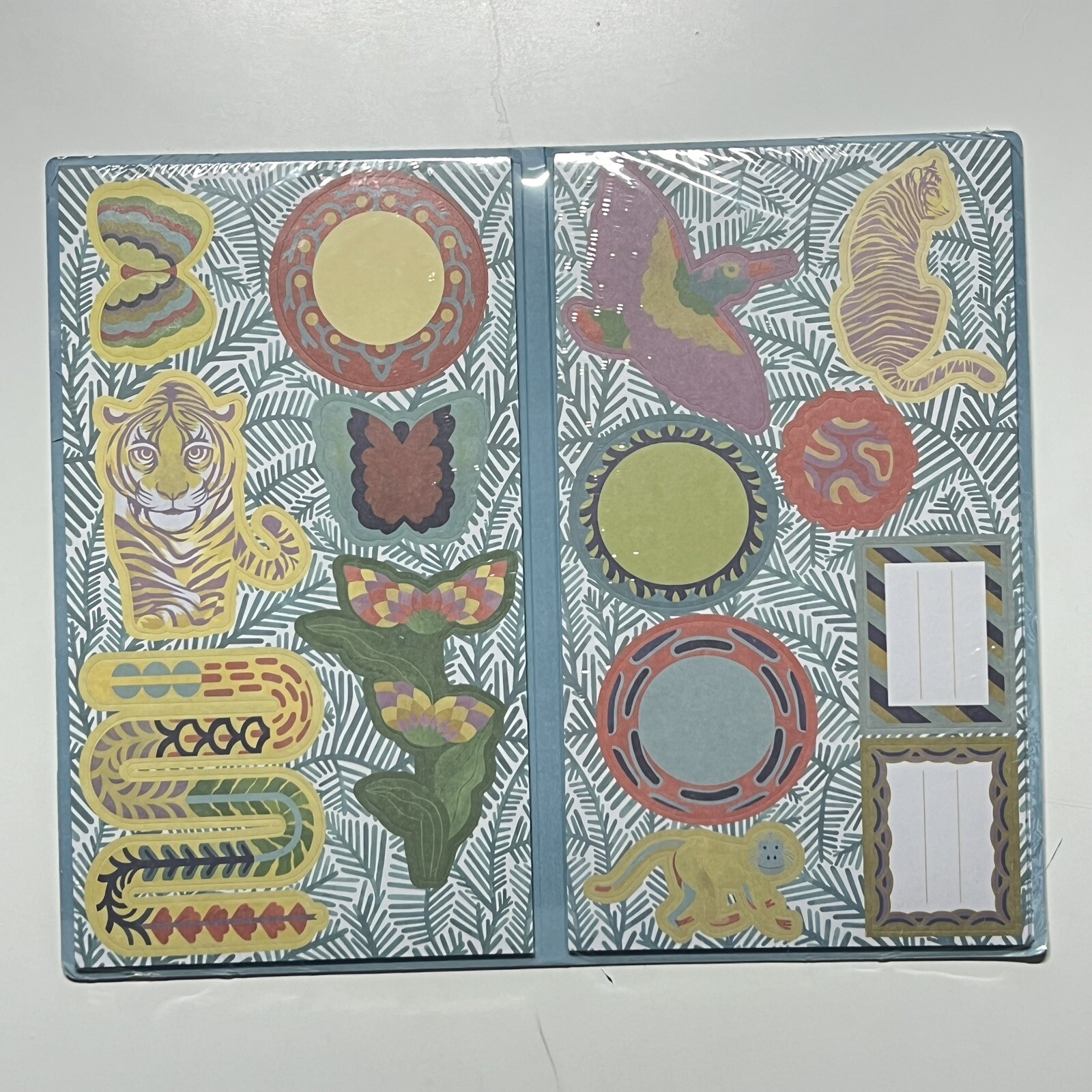 NEW Ikea ILLBATTING Folder With Stickers Multicolor Notebook Decorations Print