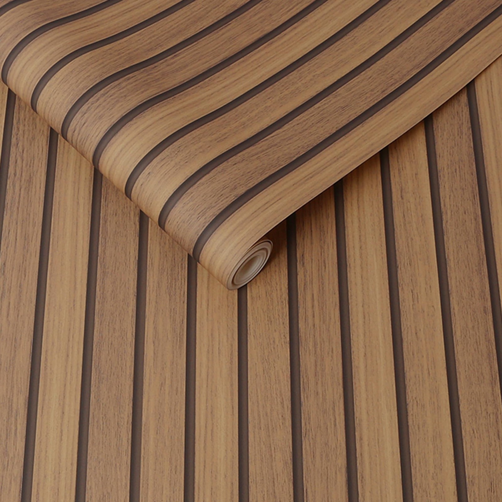 Fresco Wooden Slats Natural Non-Pasted Wallpaper