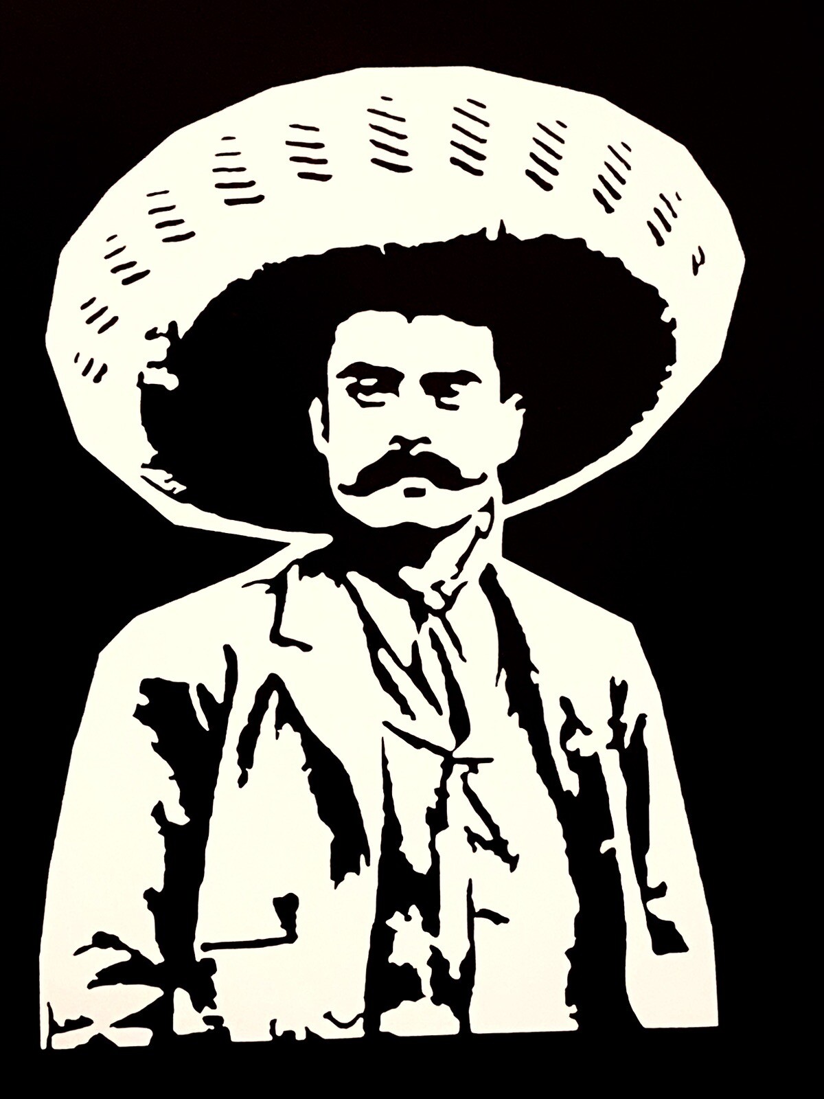 Emiliano Zapata , Sticker, Signs, Decal Vinyl, Laptop, wall , wood self adhesive