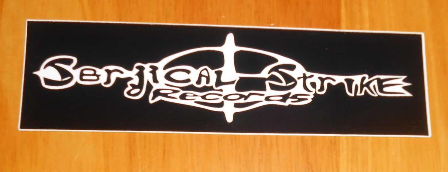 Serjical Strike Records Bumper Sticker Original Promo 6×1.75