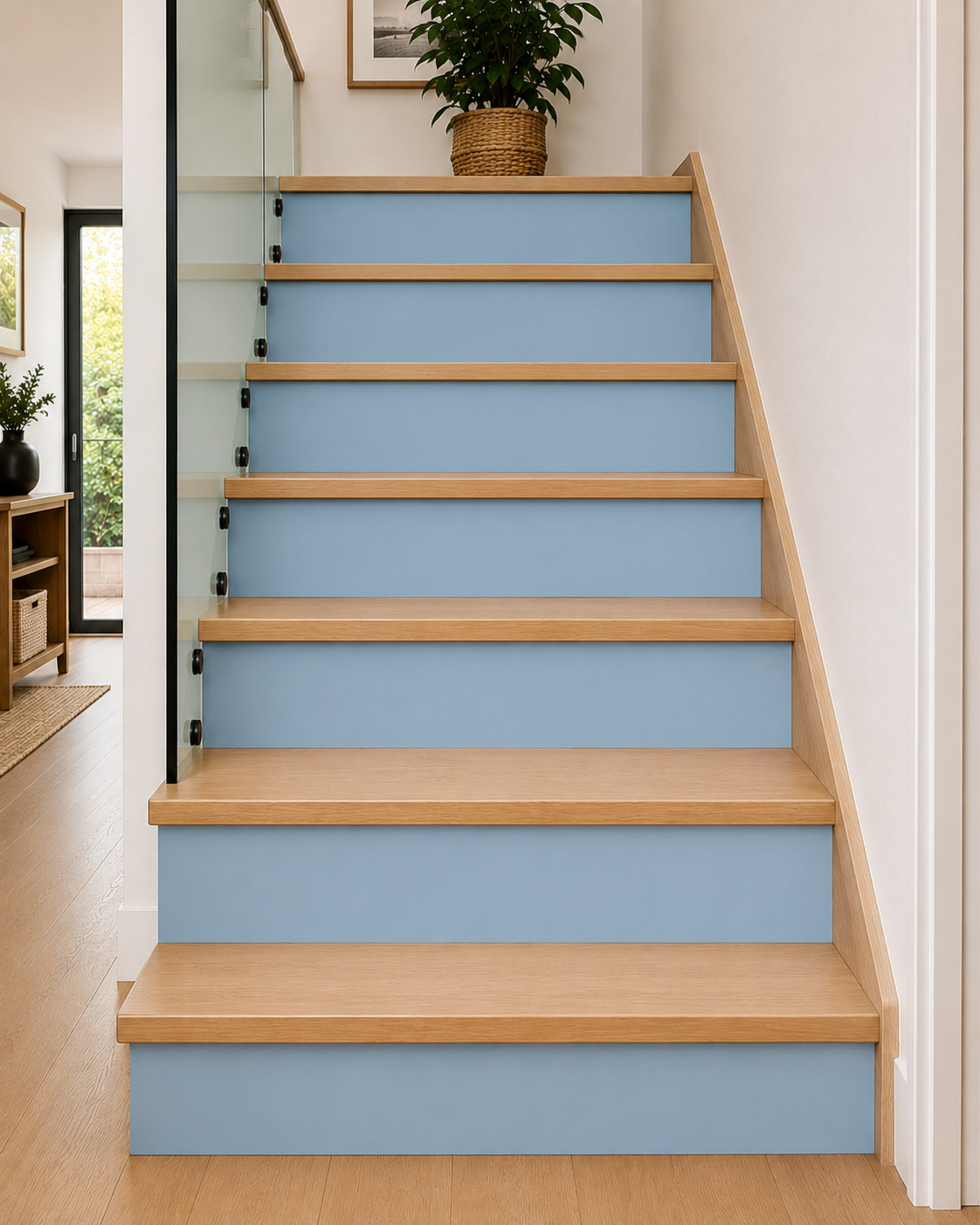 Country Air Stair Riser Stickers | Waterproof Peel and Stick Decals (Set of 5)
