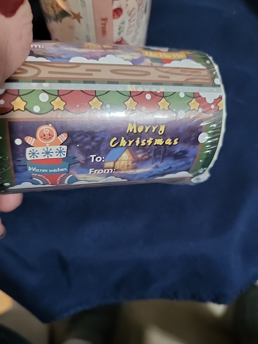 2 Big Rolls of Christmas Gift Labeling Stickers Approx 600 Stickers Total