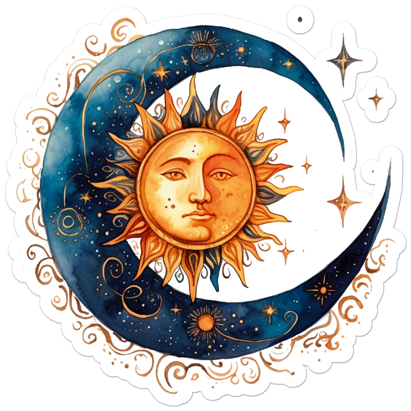 Sun Moon Stars – Vinyl Decal Sticker – Car Window Laptop – ebn11964