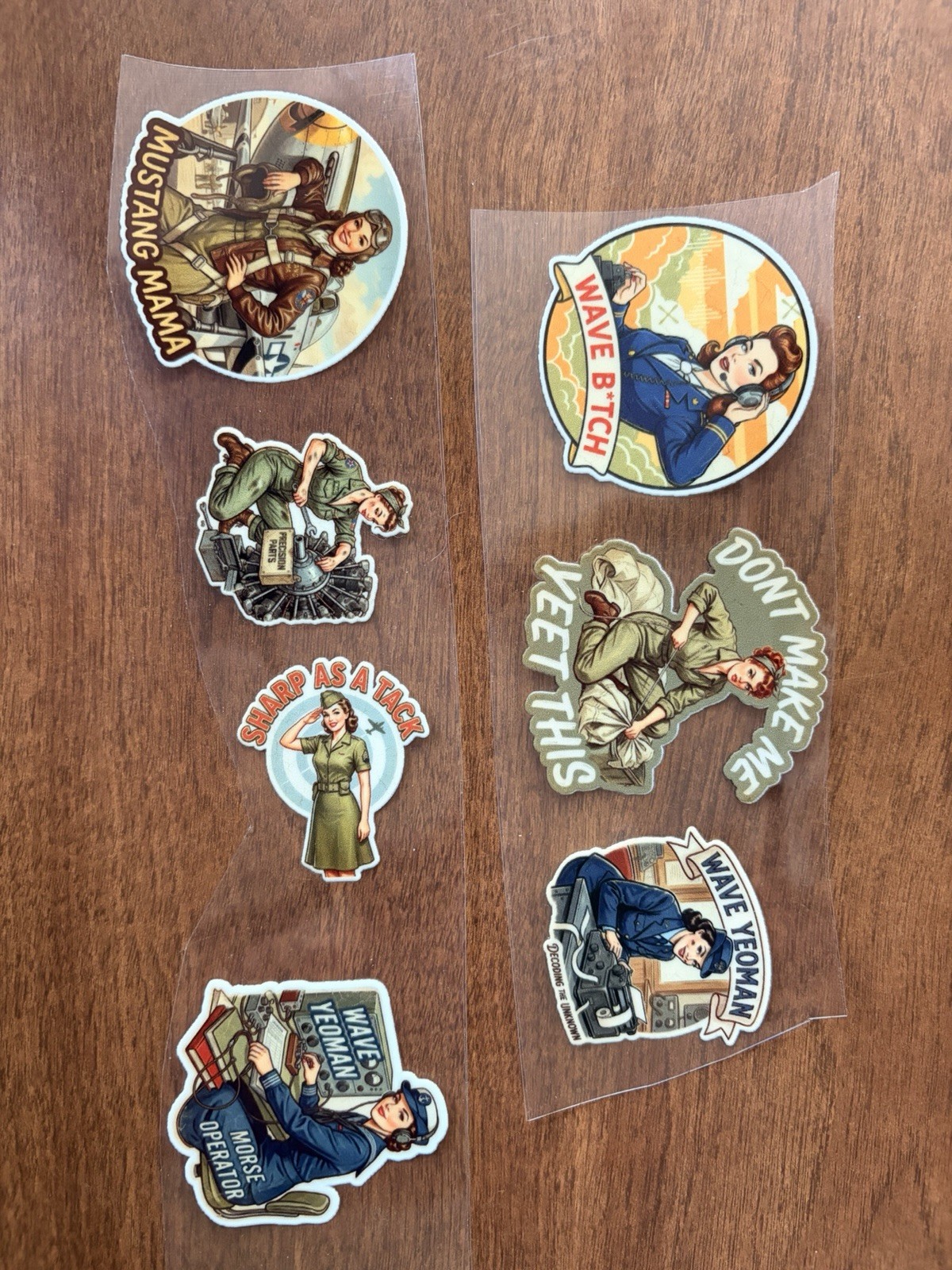 40 Pin Up Girls Decals Waterproof, Tear Resistant, Scratch Resistant Mi, Morale