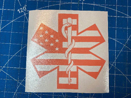 EMS Star of Life Flag With Caduceus