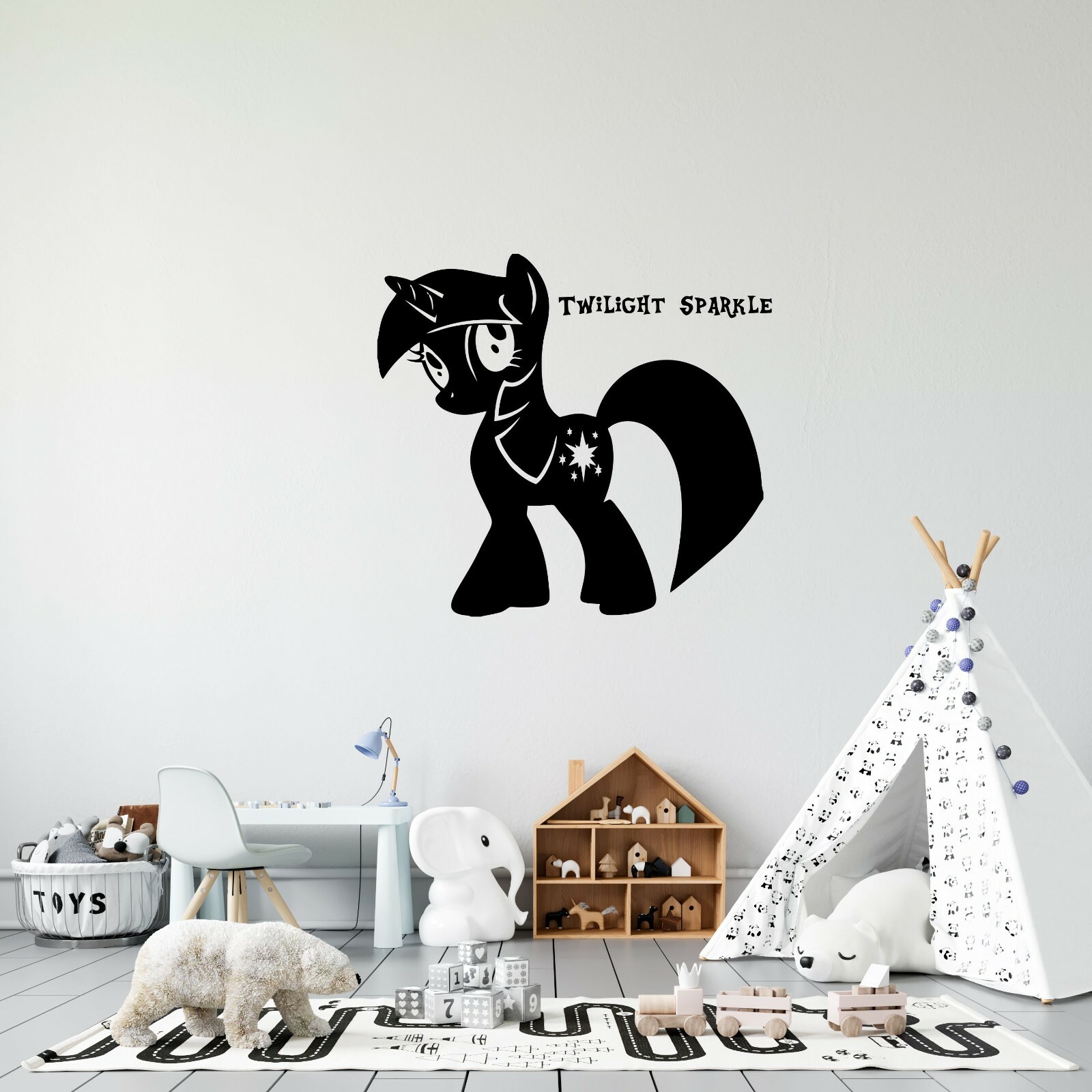 Female Unicorn Pony My Little Pony Wall Decal Twilight Sparkle Home Decor 18×20