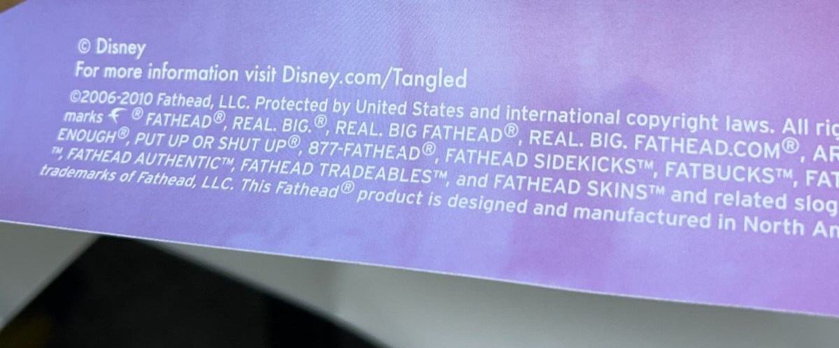 Fathead Disney Tangled Rapunzel 42" X 49" Re-Appliable Stickers Wall Decoration