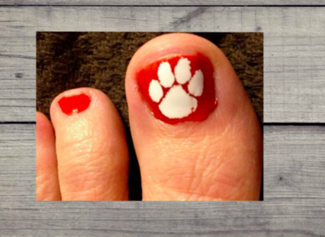 Clemson Tiger Paw Vinyl Decal – Clemson University – Stanley / Auto / Cell phone