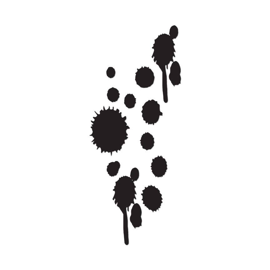 Paint Splatter – Vinyl Decal Sticker – Multiple Color & Sizes – ebn497