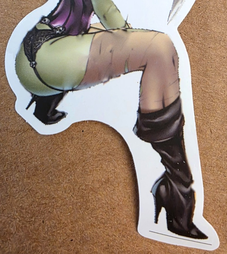 Halloween Sticker Girl Witch Vampire Ghost Green Hulk Shrek Comic Anime Manga