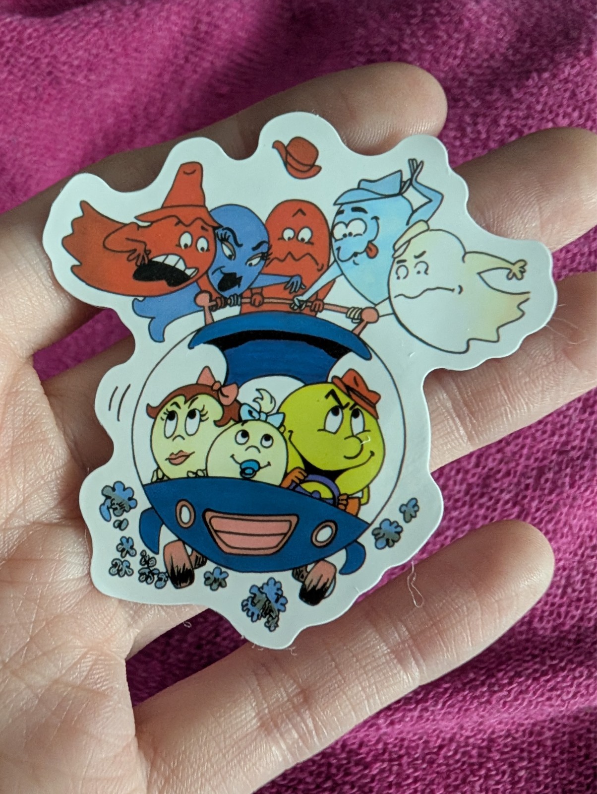 Pac-Man Sticker – Retro Arcade, Video Game, Blinky, Ghost, Pinky, Clyde