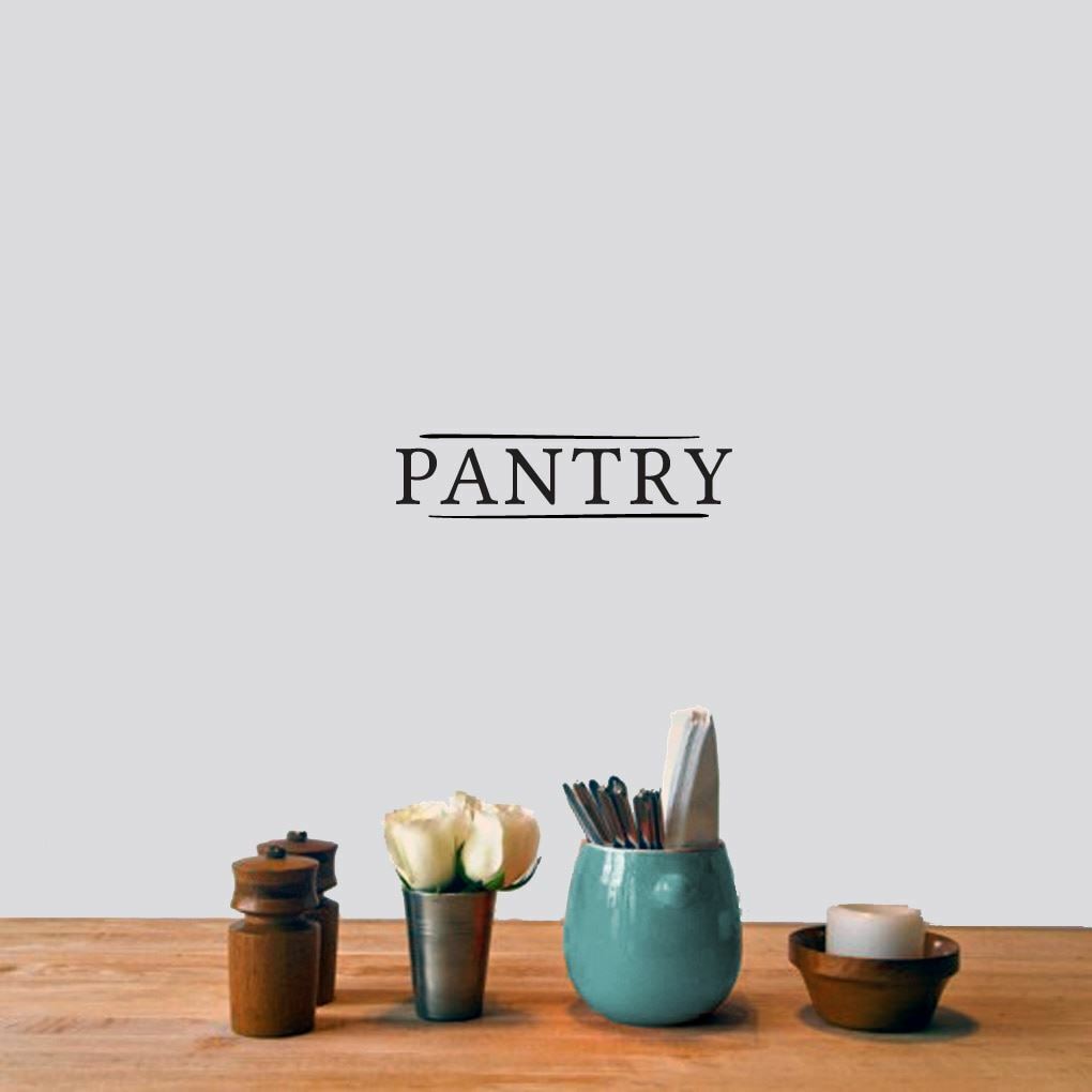 Pantry Wall Decal – Kitchen, Storage, Labels. Vinyl Sticker, Removable Decal