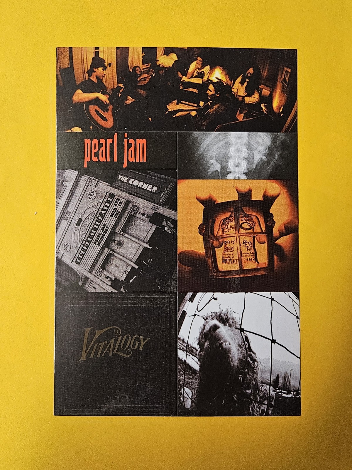 Pearl Jam Sticker Set Tenclub NW Light Sound Vs Vitalogy Sound Engineering