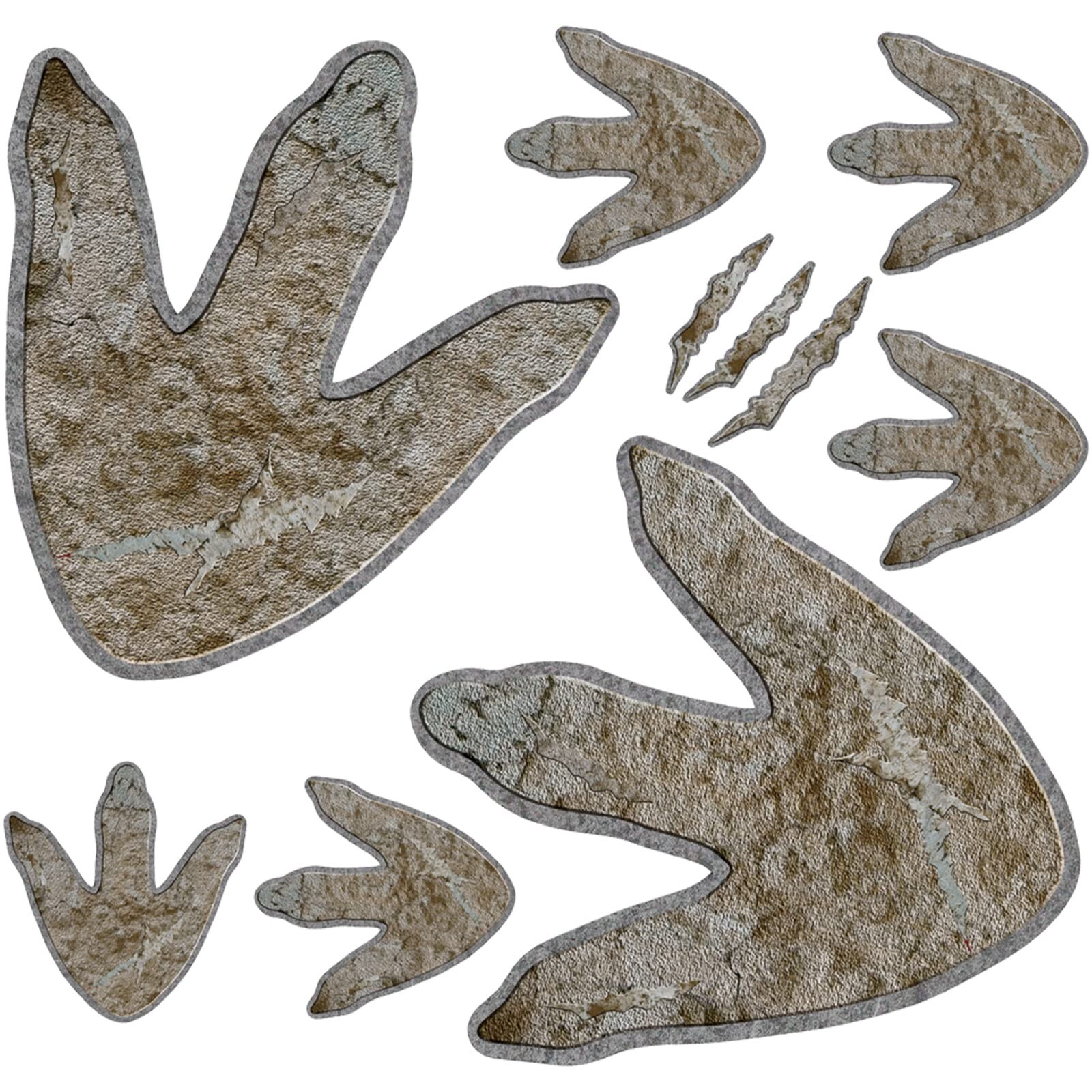 64 Pieces Dinosaur Decor Dinosaur Footprints Floor Decals Peel and Stick Dino…