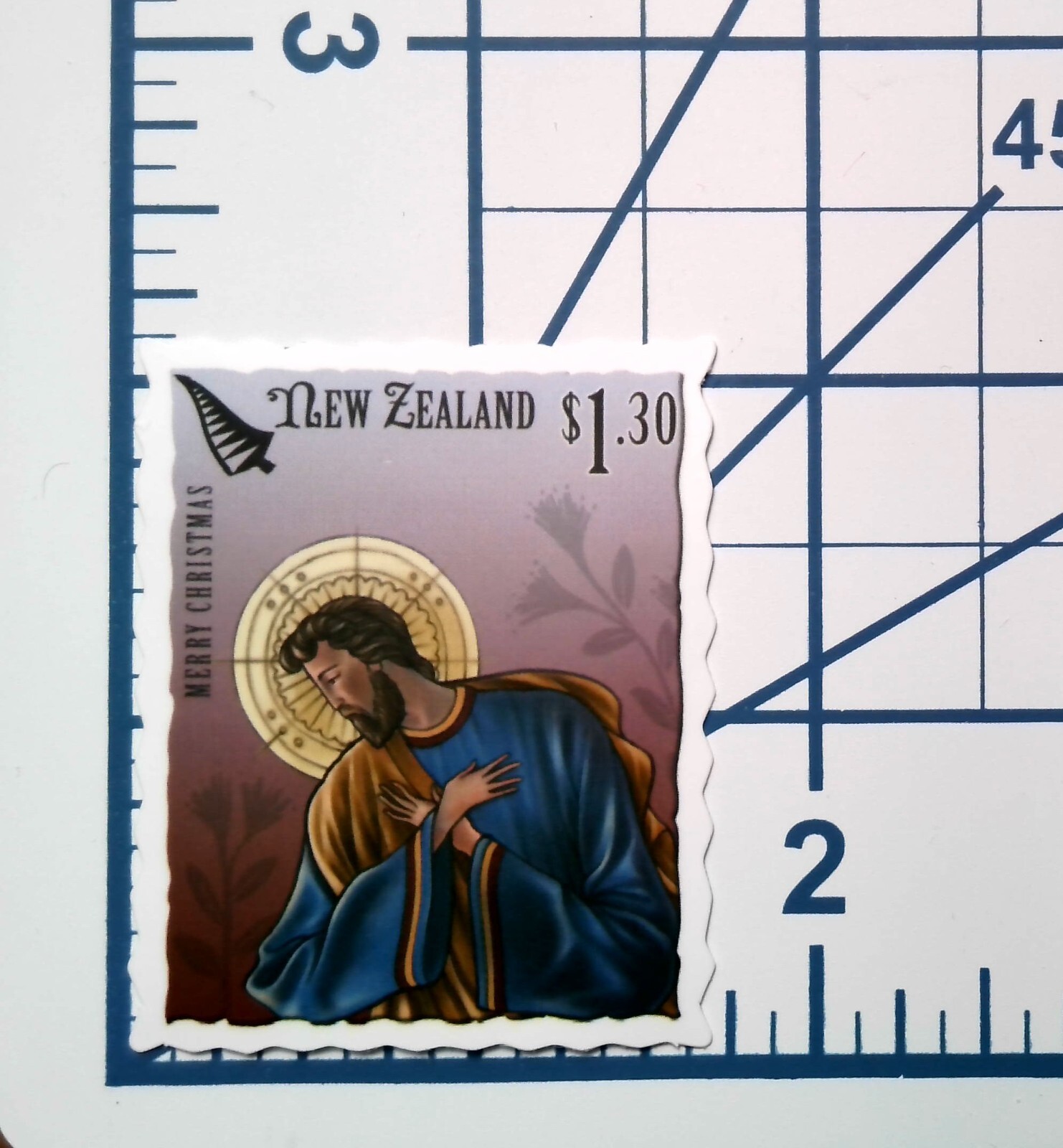 New Zealand Christmas Stamp Sticker Religious Die Cut Vinyl Scrapbooking Gift