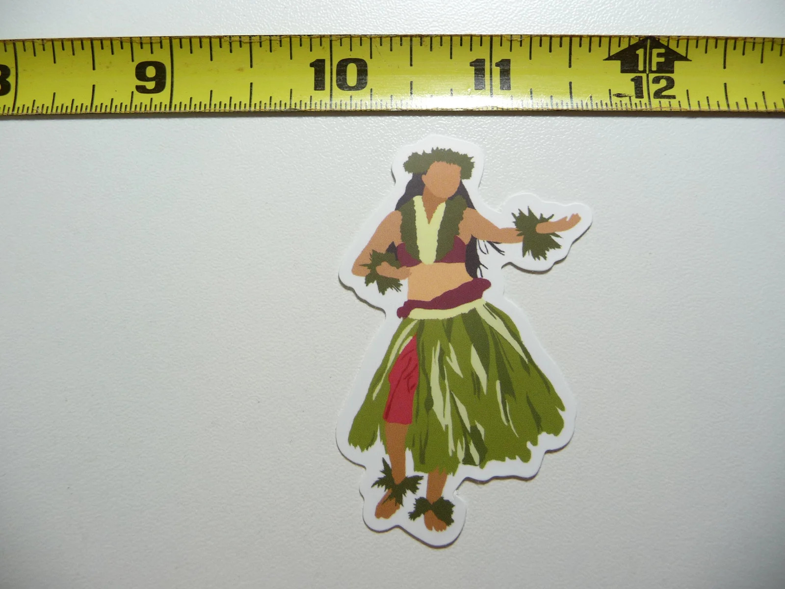 HAWAII HULA DANCER LUAU SMALL STICKER DECAL VACATION TRIP FUNNY
