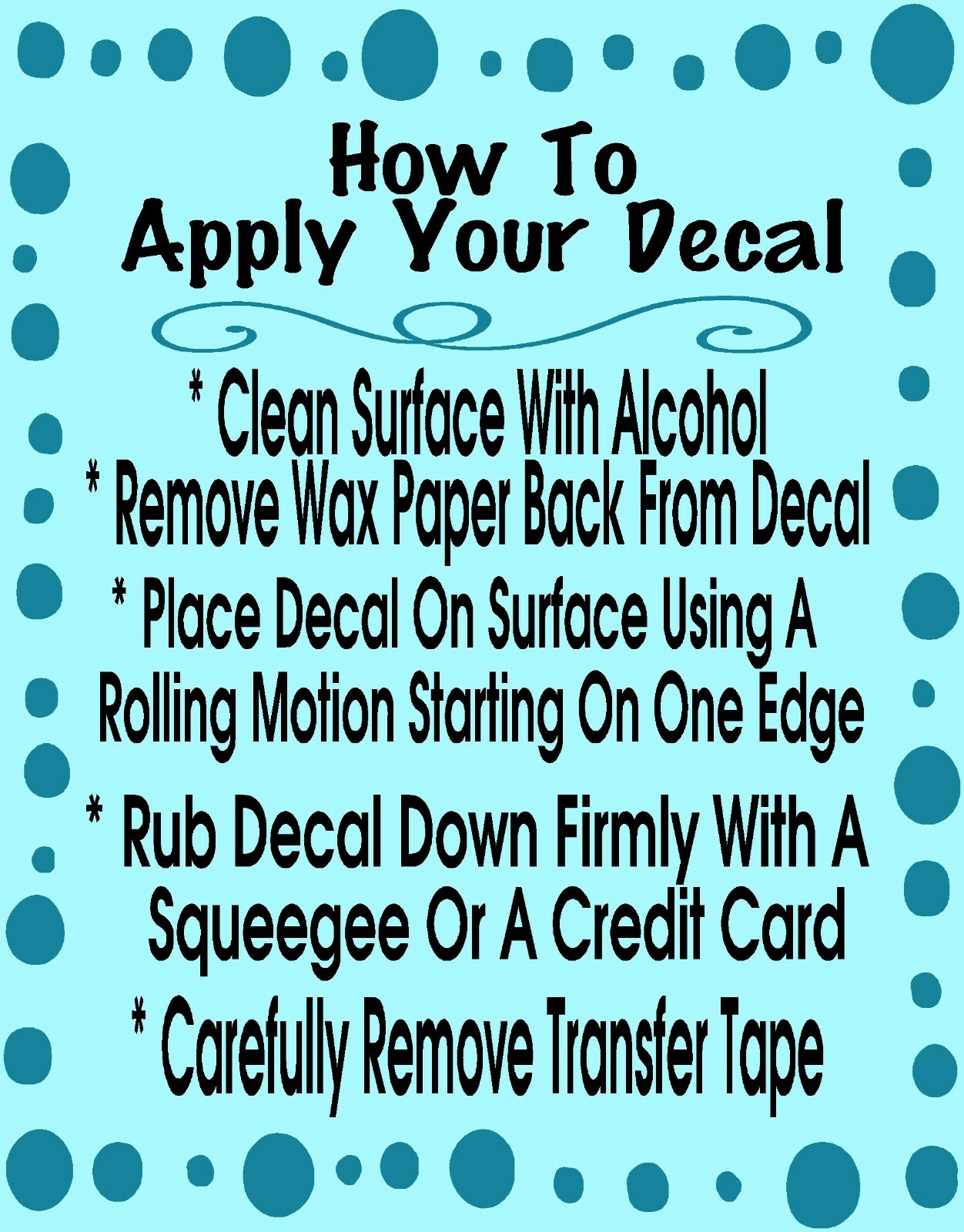 Vinyl Car Decal 36"x5" Choose Color & Font Custom Windshield Sticker