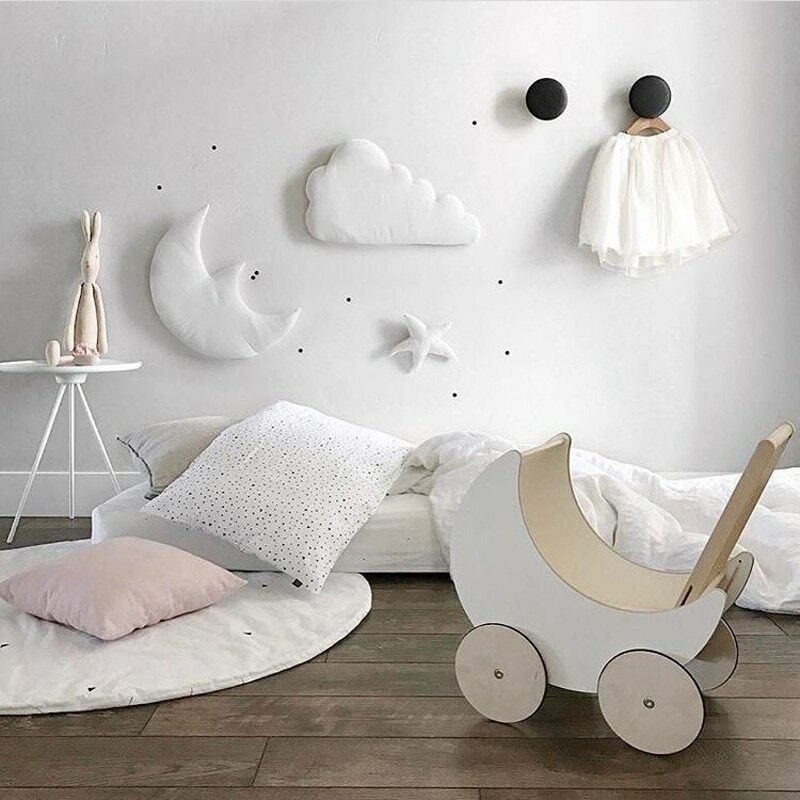 3pcs Set Moon Star Cloud Nordic Style – Wall Decorations Photo Background Decor