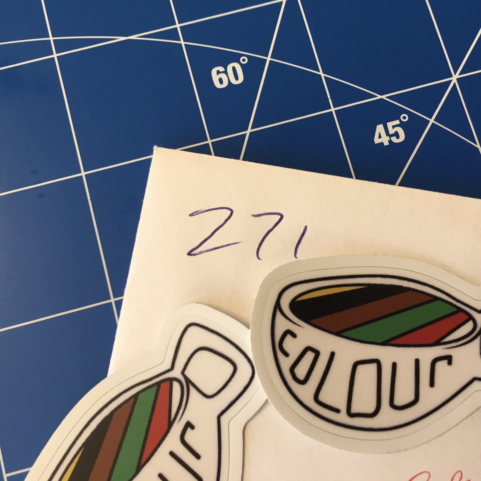Lot 2 Colour Color Diversity Coffee Cup Unique 2023 Promo Glossy Sticker Laptop