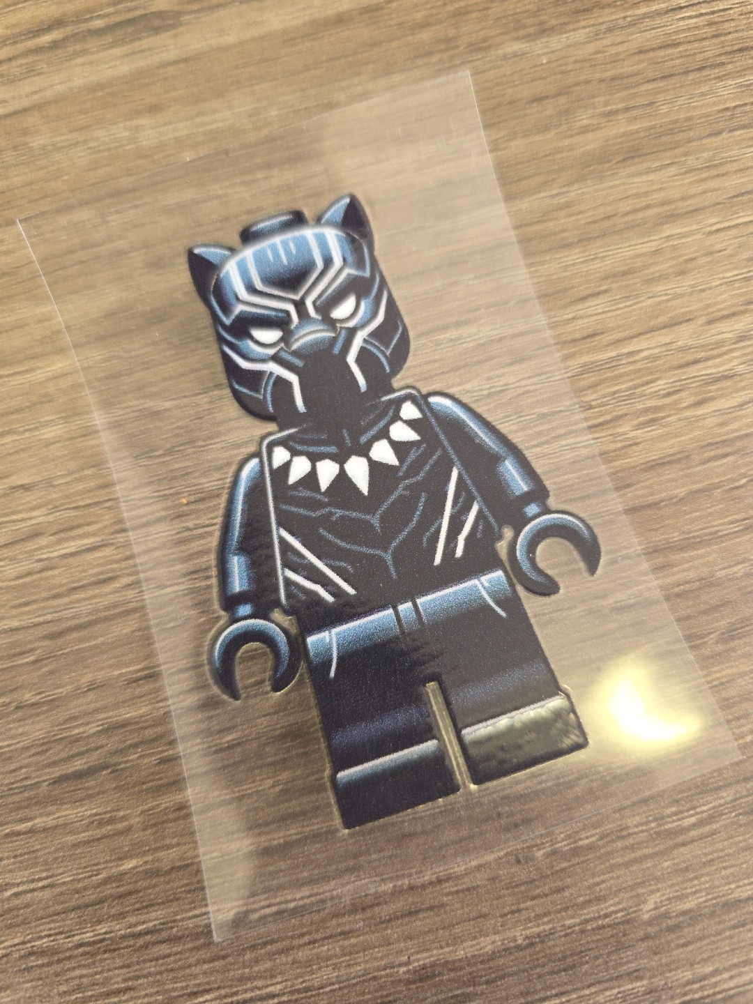 Lego Black Panther Figurine UVDTF Decal Made In USA Waterproof