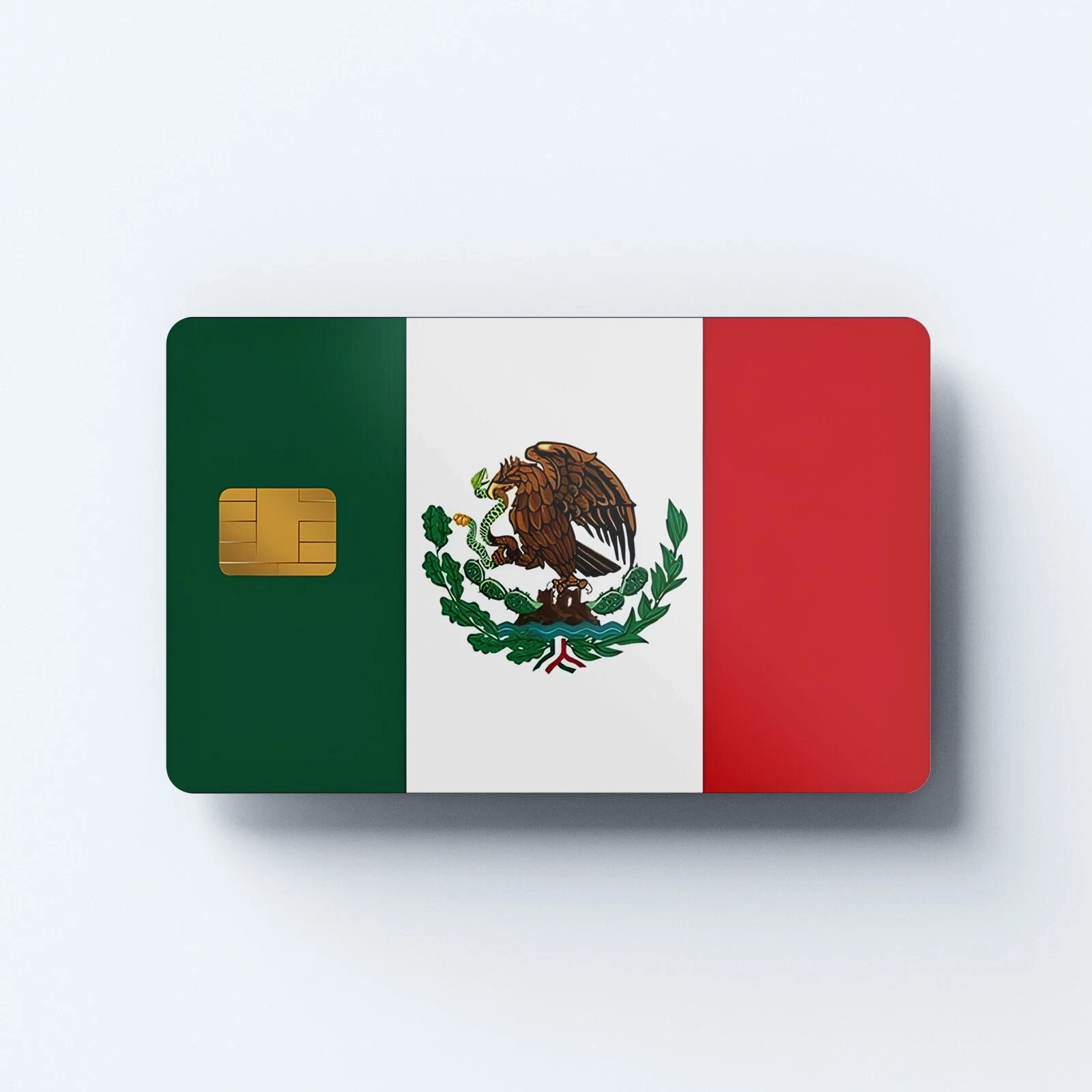 Credit Card Skin Stickers Mexican Flag UV Vinyl Sticker Card Skins Pack of 2