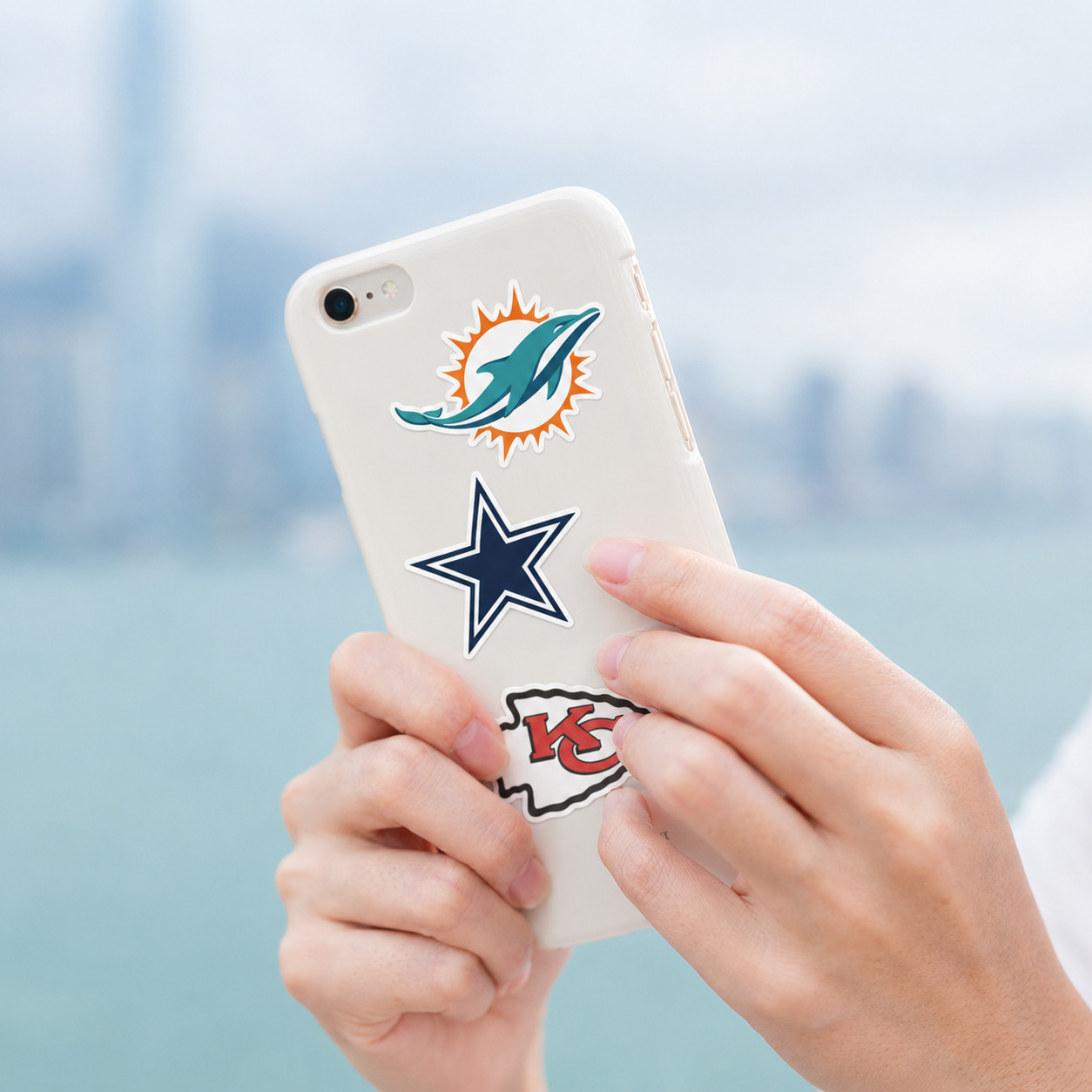 32pc NFL Team Logo Waterproof Vinyl Stickers Laptop Phone Water Bottle Car