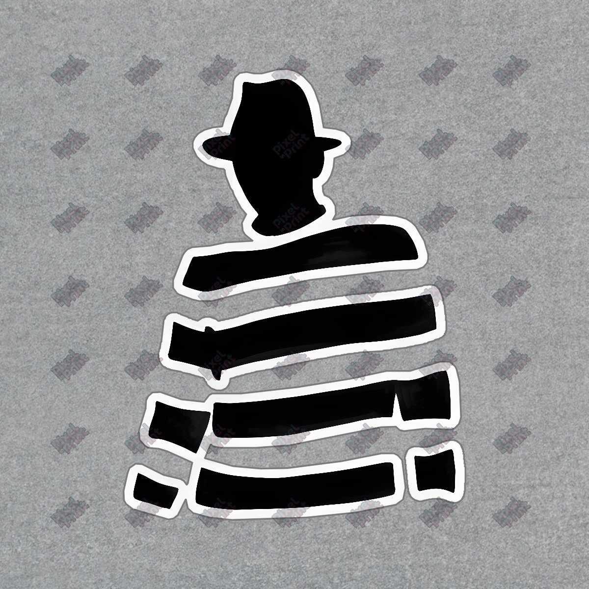 Freddy Krueger Inspired Silhouette Sign Horror Decor Pop Culture Art #19068