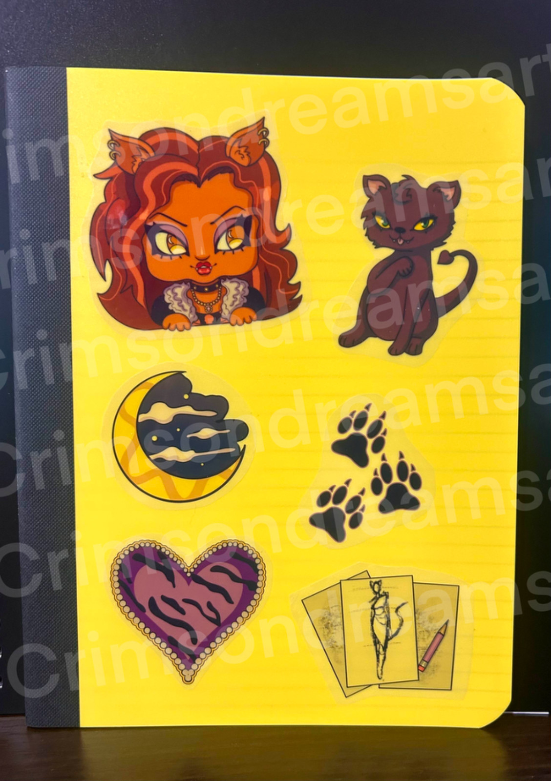 Clawdeen Wolf Monster High Sticker Pack – Homemade, hand cut and original