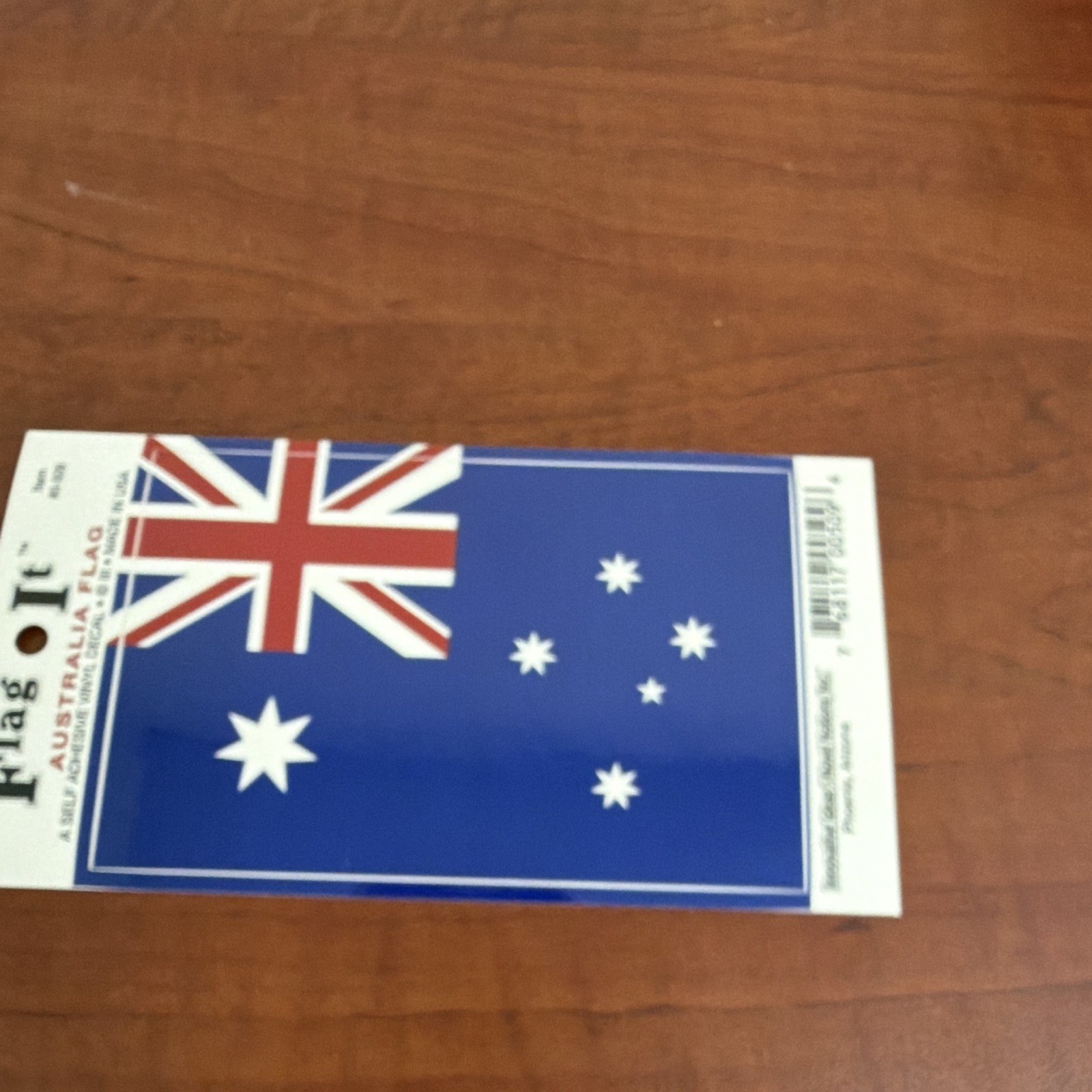 Australian Flag Self-Adhesive Vinyl Sticker Blue/Red/White Rectangle Horizontal