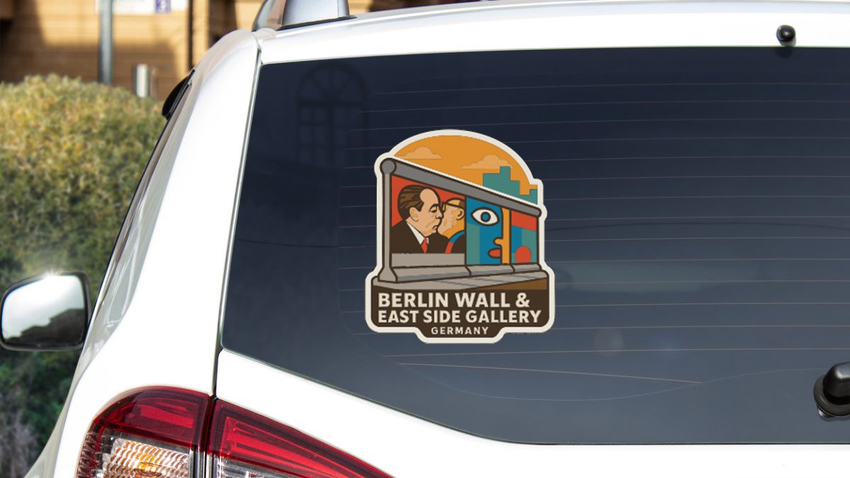 Berlin Wall & East Side Gallery Germany Sticker Decal Vinyl Symbolic Landmark