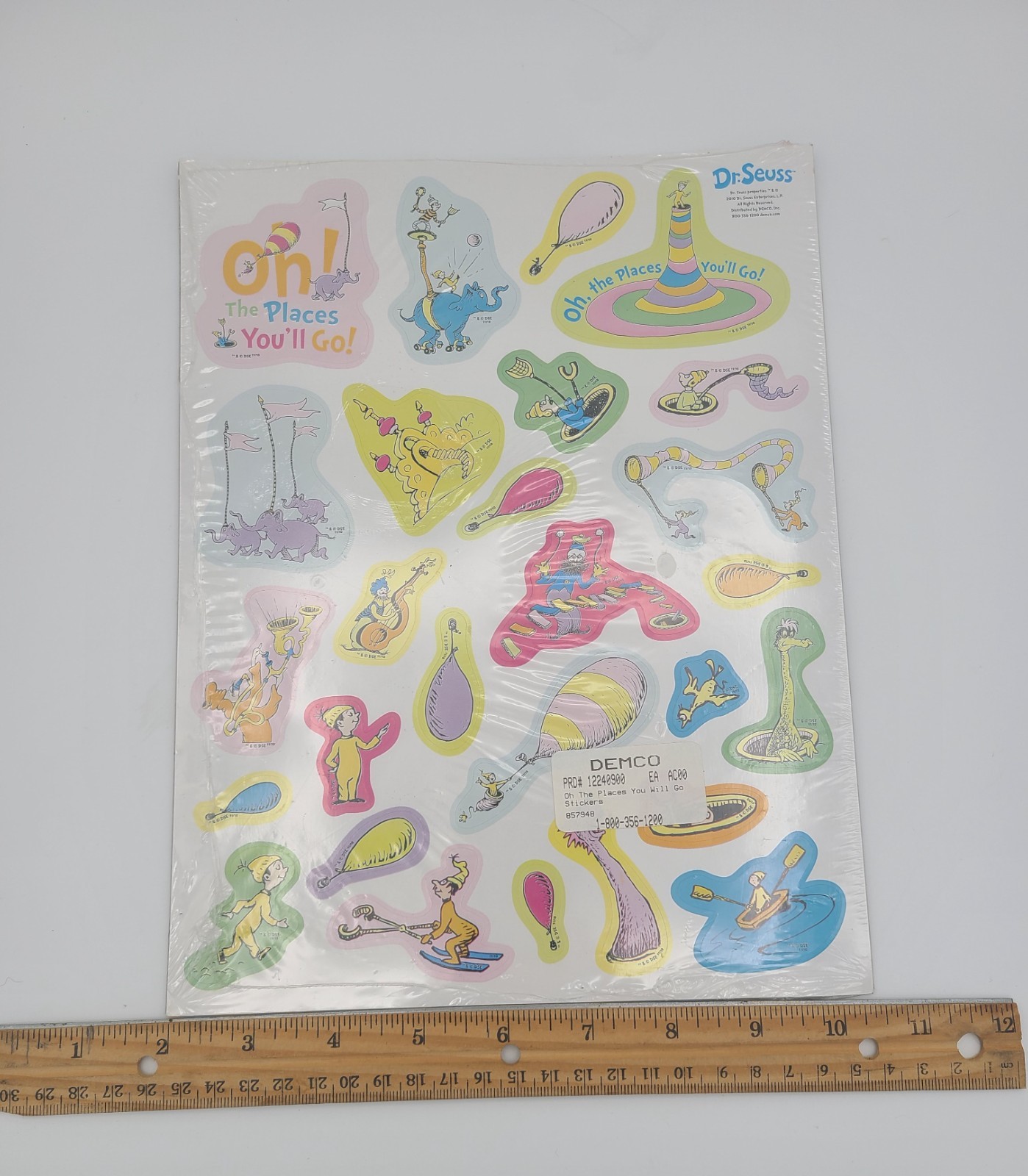 Oh, the Places You'll Go! sticker sheets 6 sheets per pack Dr. Seuss Graduation