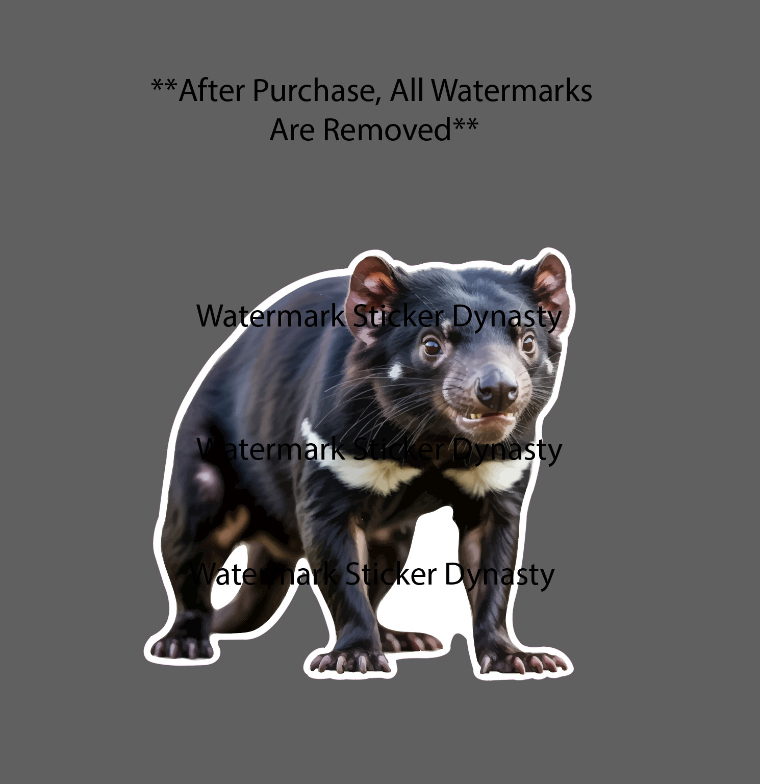 Tasmanian Devil Sticker Waterproof Decal Animal Wild Wildlife Gift NEW