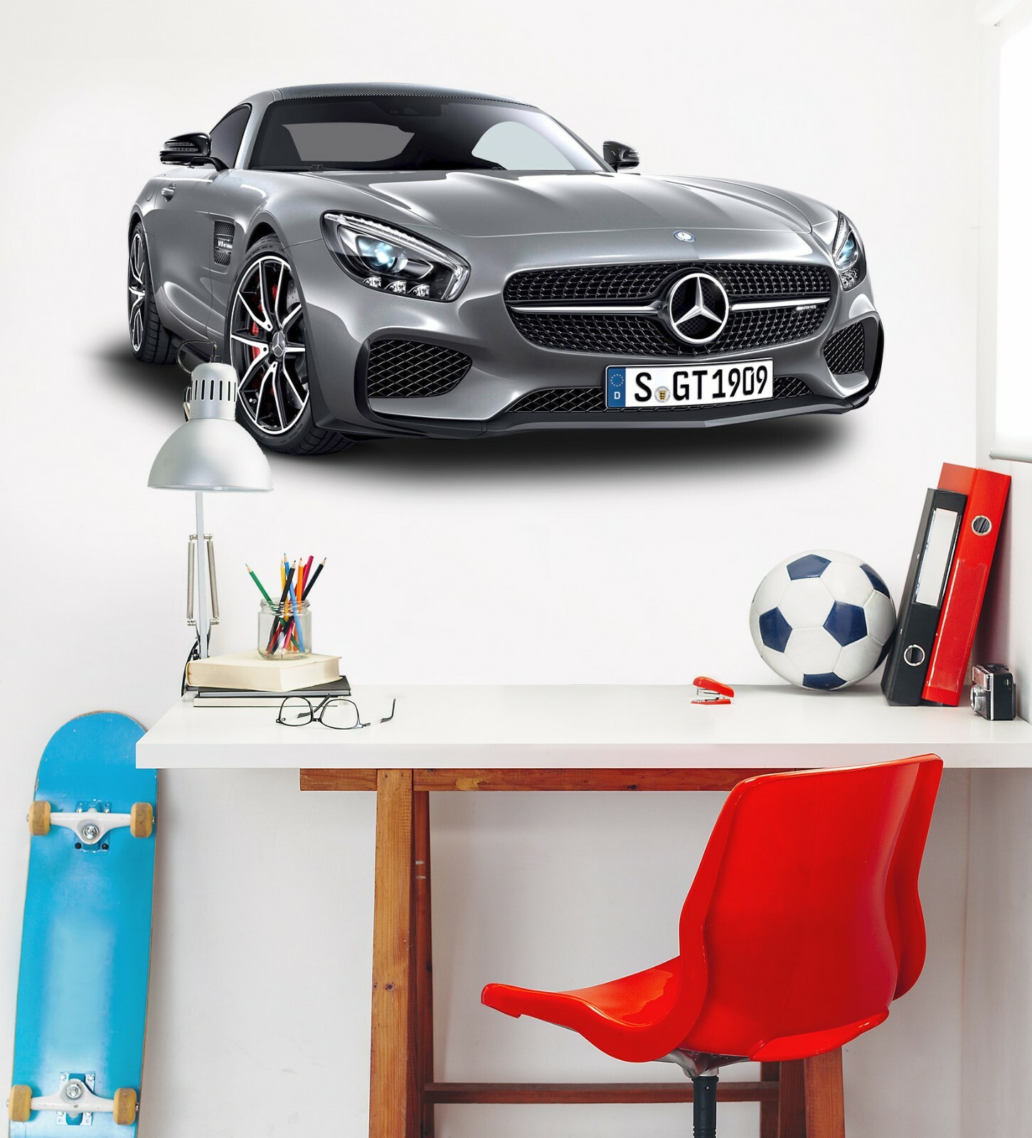 3D Luxury Sports Car A311 Car Wallpaper Mural Poster Transport Wall Stickers Zoe