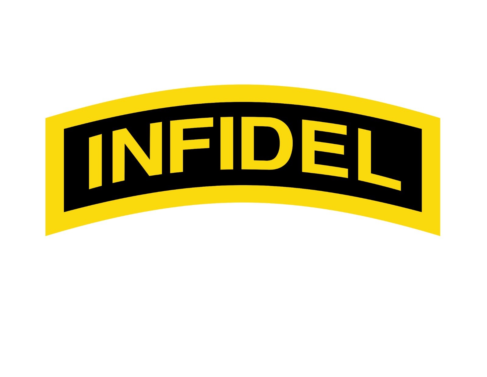 INFIDEL Tab Car Vinyl Window Decal/Sticker