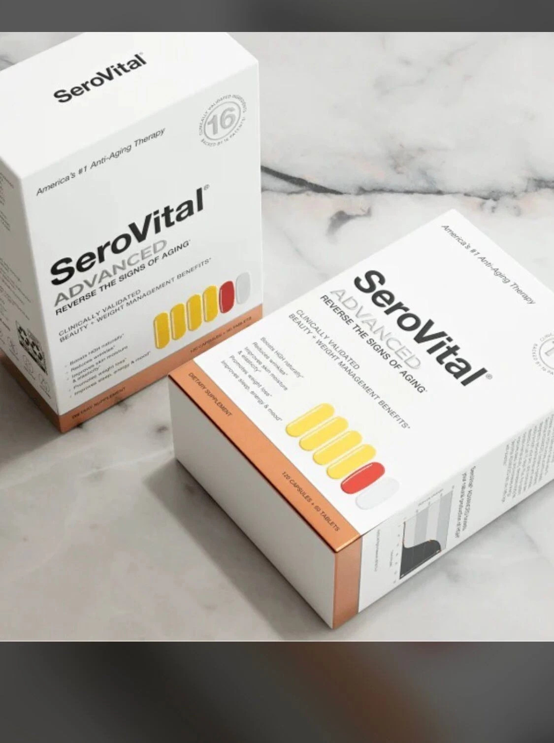 SeroVital Advanced Dietary Supplement 120 Capsules + 60 Tablets Free Shipping