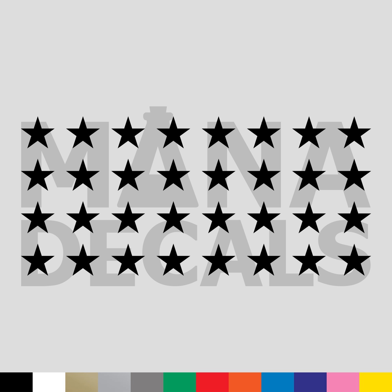 32 Stars – 0.75 Inch – Vinyl Die Cut Decal Sticker – 3/4 Army USA Arts & Crafts