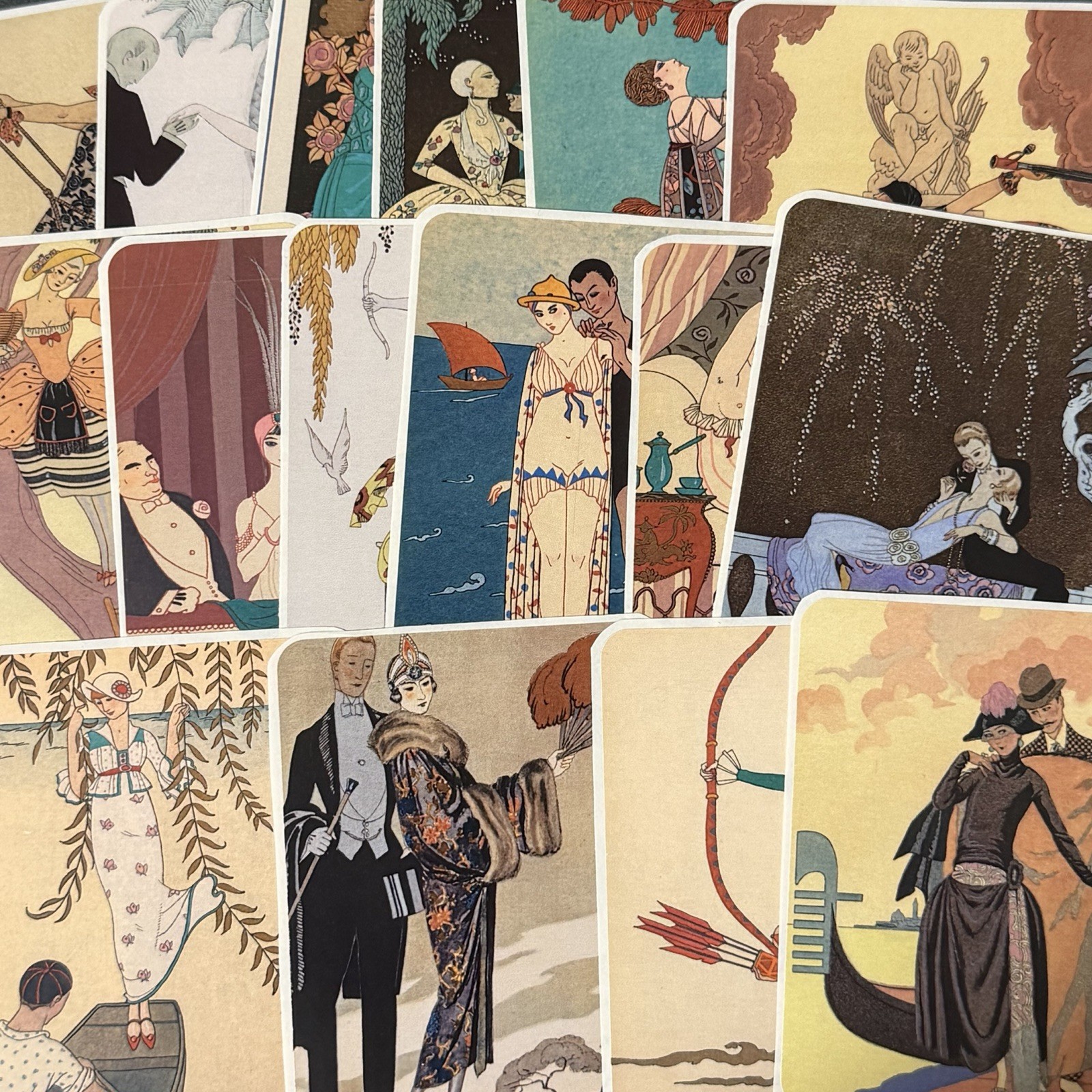 George Barbier Ponchior Stickers (2.5 X 3.5 In) 16 PCs FREE SHIPPING
