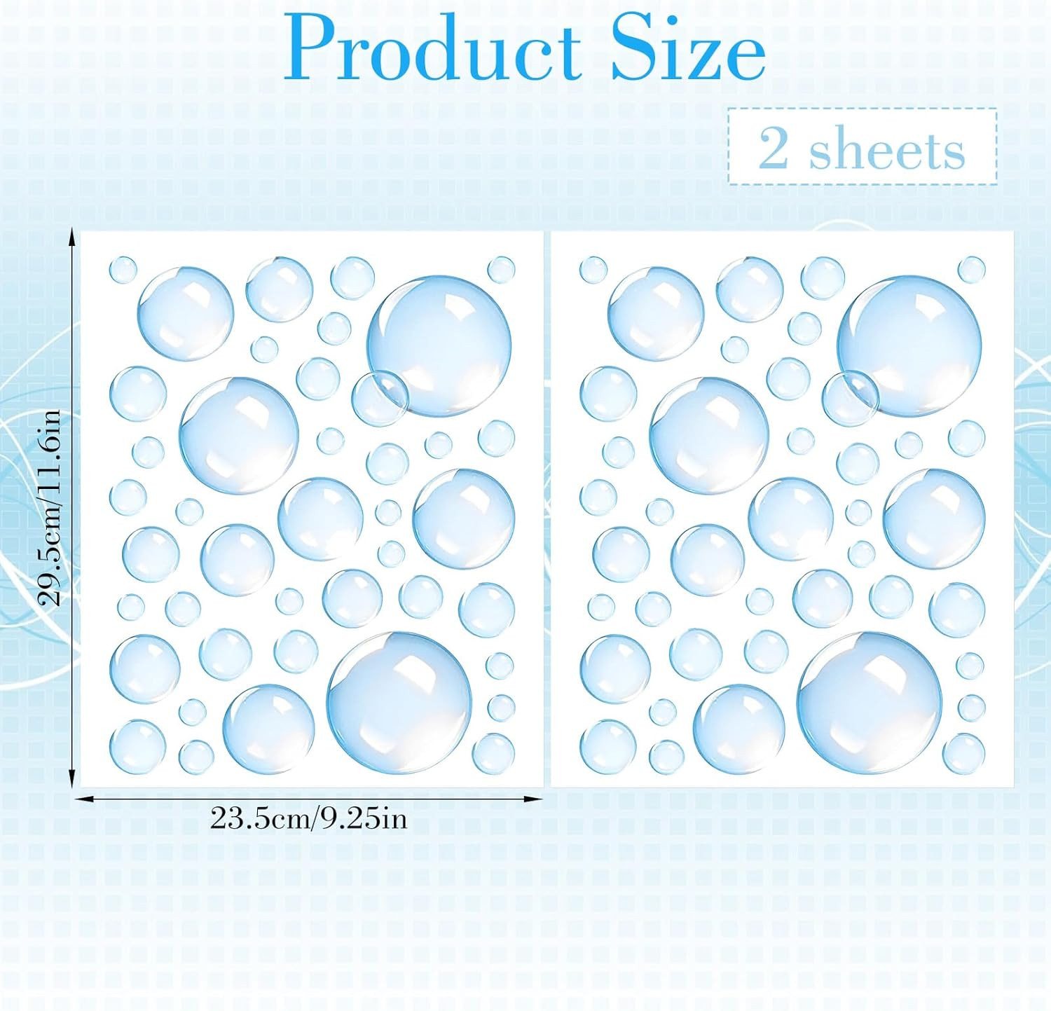 2 Sheets Bubble Stickers, Colorful Bubble Cutouts for Wall Decoration, Underwate