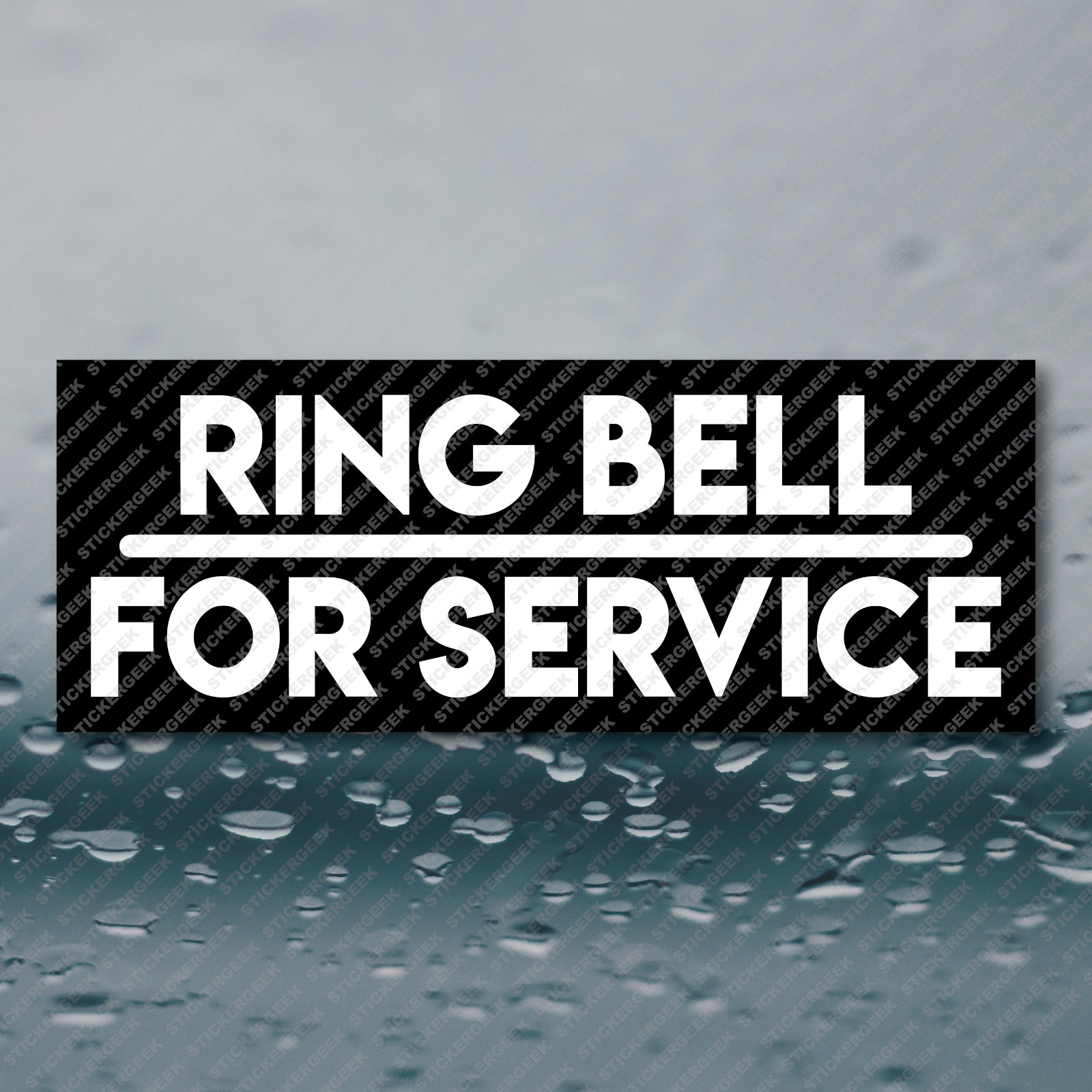 RING BELL FOR SERVICE Retail Store Business Market Cash Register Sticker 8×3