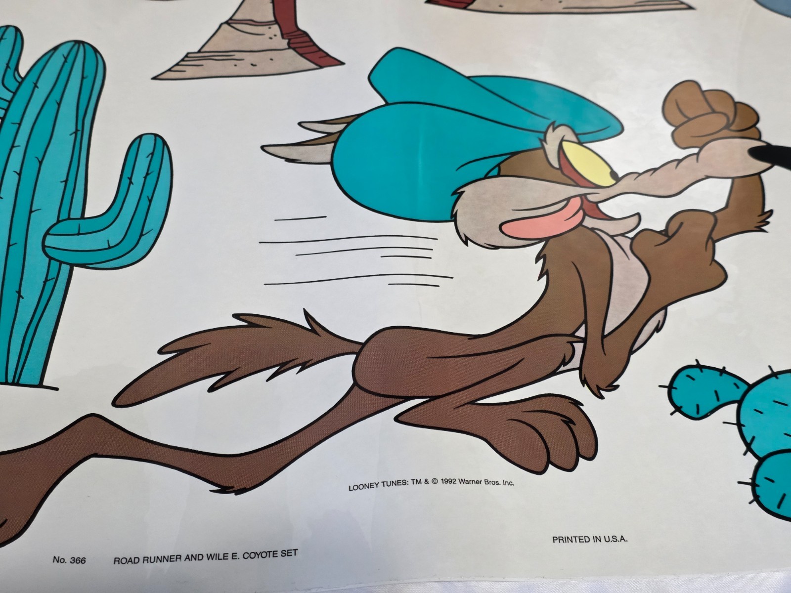 PRISS PRINTS JUMBO STICK UPS 15 PC SET LOONEY TUNES 1992 ROAD RUNNER BUGS TWEETY