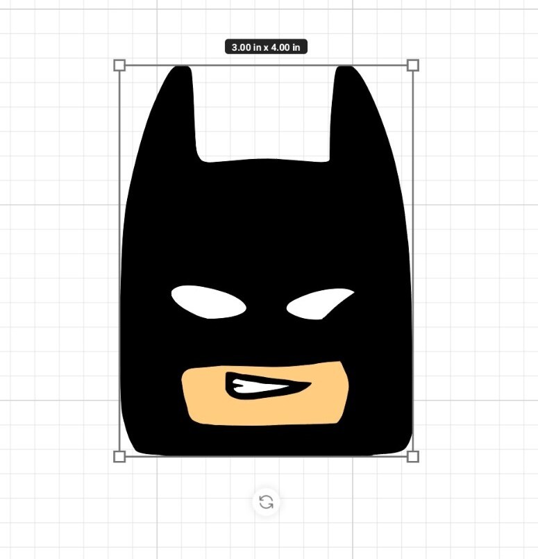 Bruce Wayne Bat head – Vinyl Decal Sticker, Multi Layer Color 3×3.25 Inches!