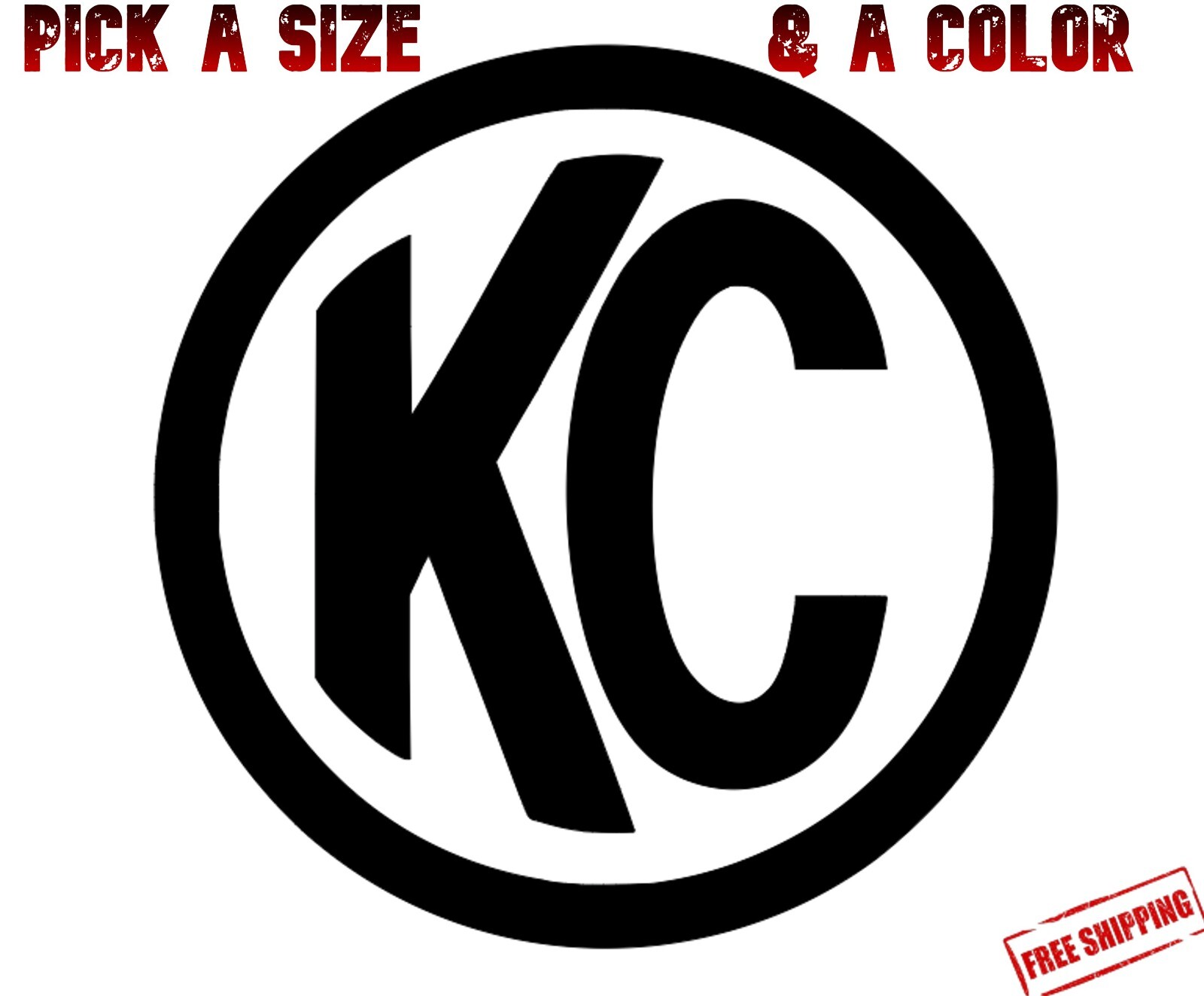 KC HiLites Decal 3" 4" 5" 6" Daylighter Offroad Fog Light LED Cover Bulb Driving