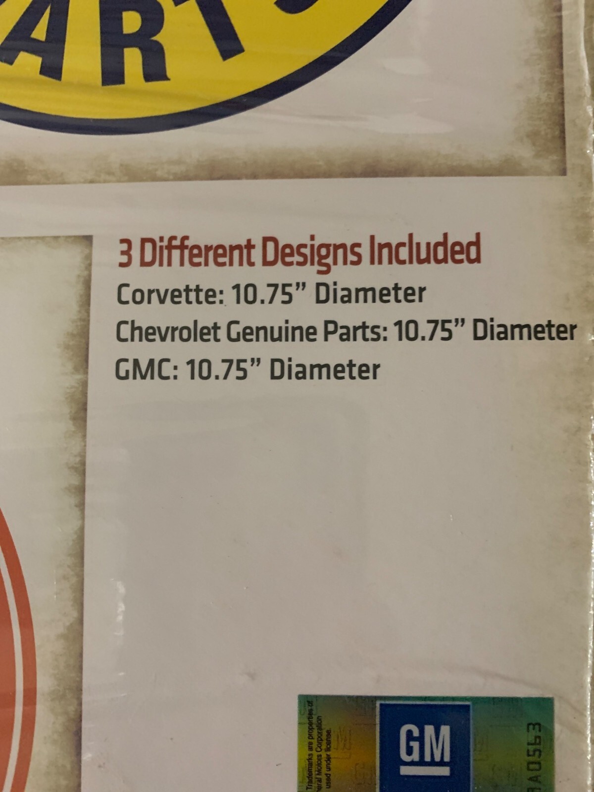 Chevrolet Corvette & GMC Removable Peel & Stick Wall Art Set Of 3 – 10.75"