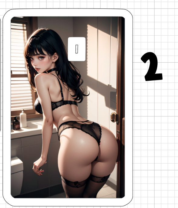 Sexy Anime Girl Credit Debit ATM Card Skin Sticker Emo Goth NSFW Japanese Ecchi