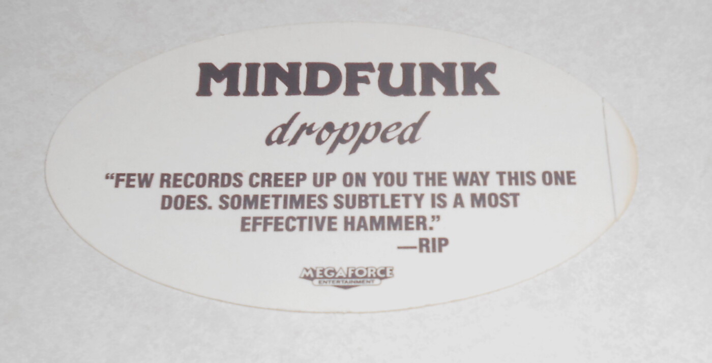 Mindfunk Dropped Sticker Original Promo (oval) 3.25×5.5